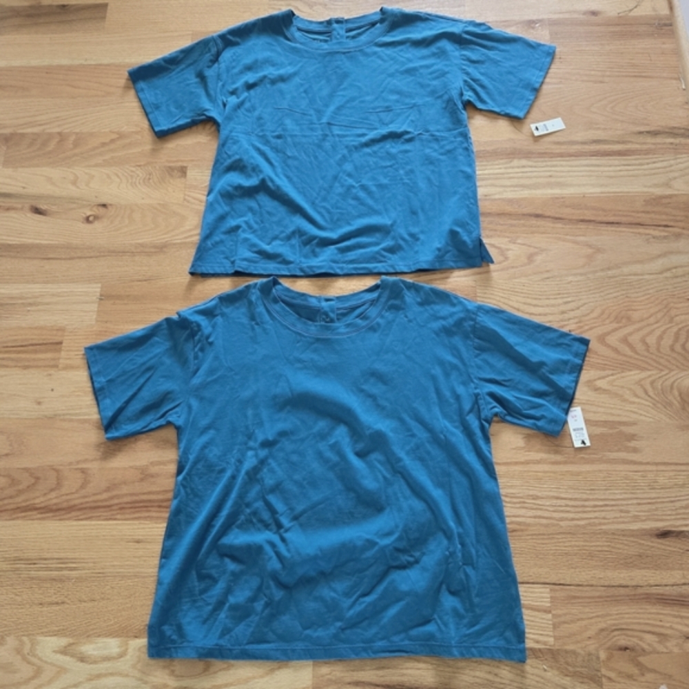 Two Brand New Talbots Turquoise Short Sleeve Tees Size Medium